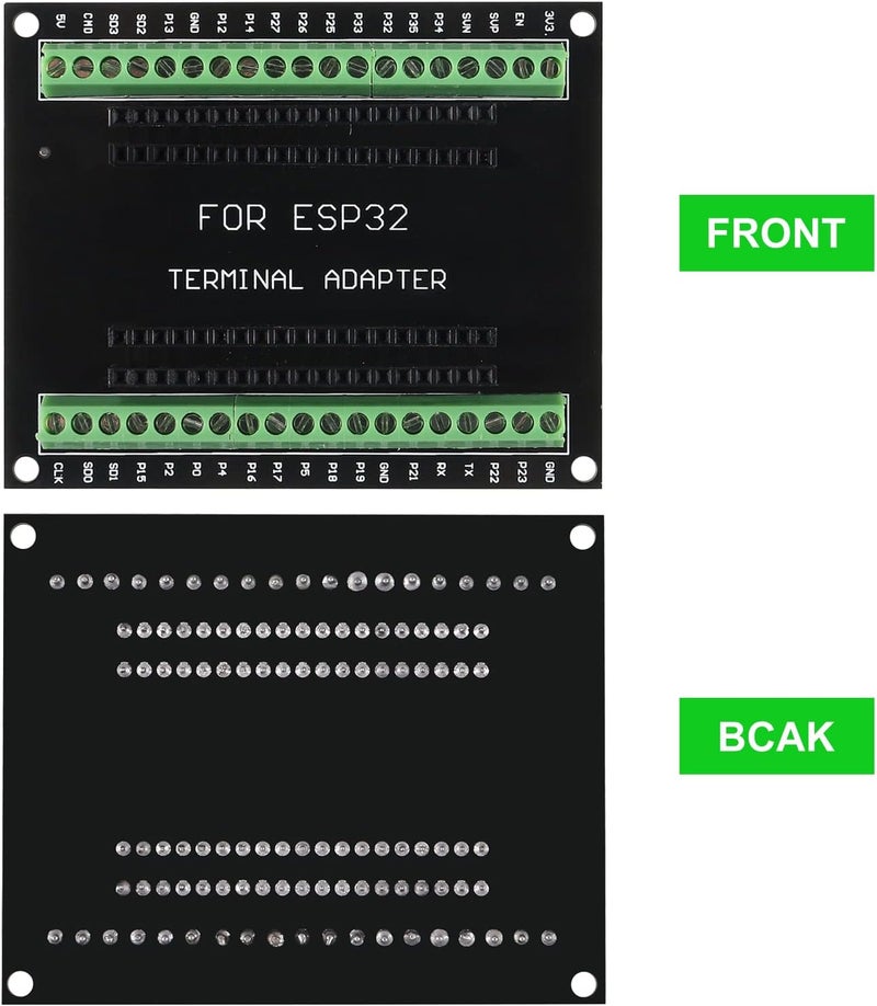 AiTrip 5PCS ESP32 Breakout Board GPIO 1 into 2 for 38PIN No Mounting Hole Version ESP32 ESP-WROOM-32 ESP32 ESP-32S Development Board - Image 2